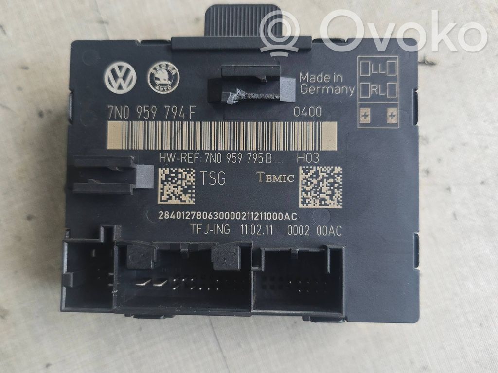 Door control unit/module   7N0959794F,7N0959795B