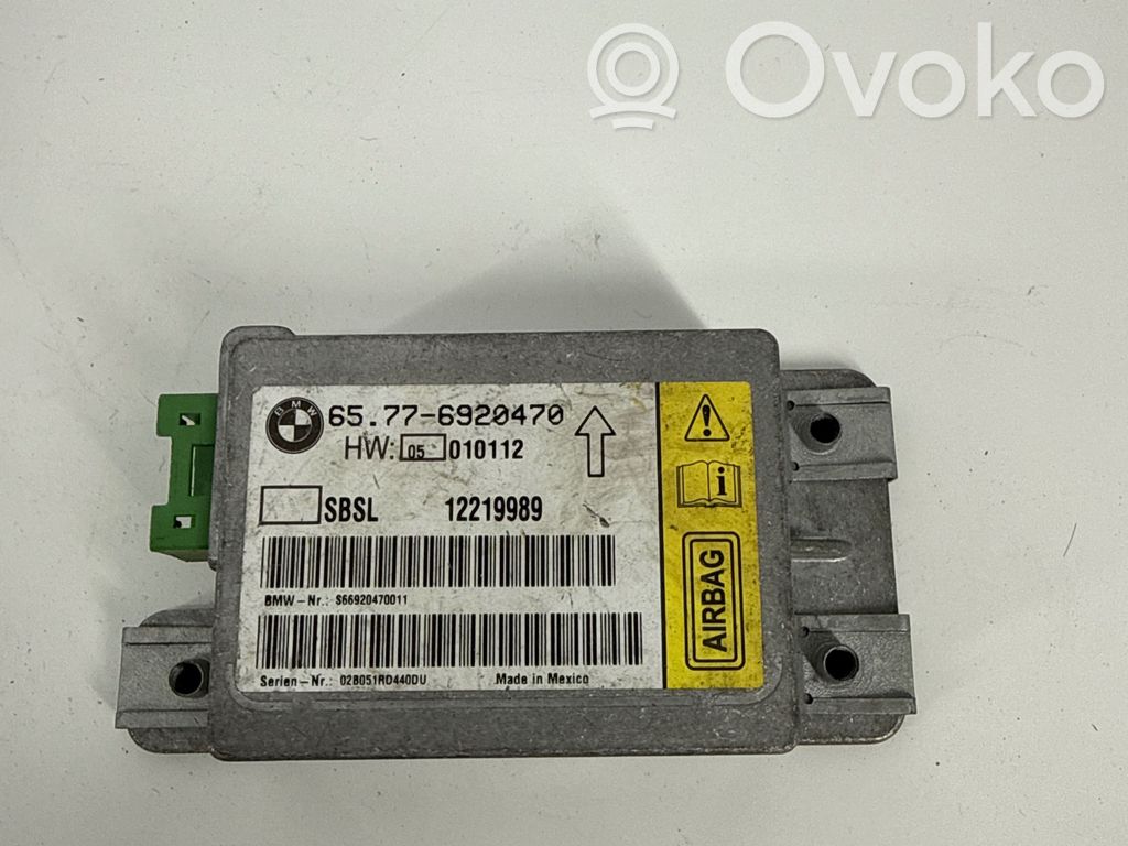 BMW 7 E65 E66 Unidad de control/módulo del Airbag 