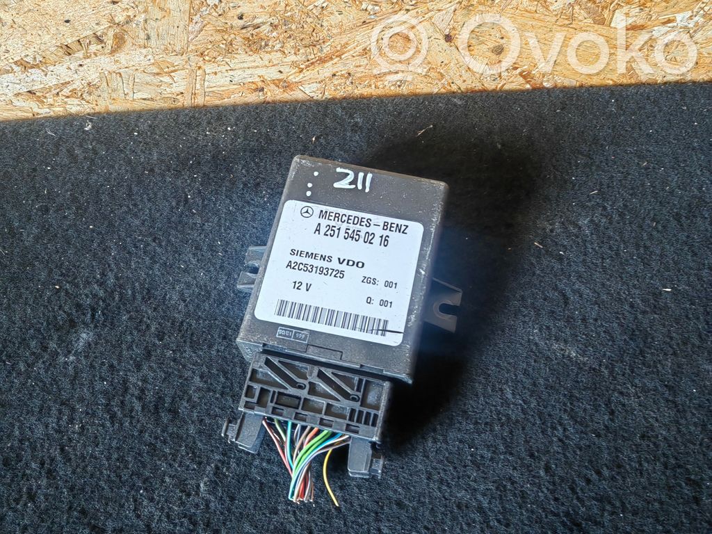 Module de commande suspension   A2515450216