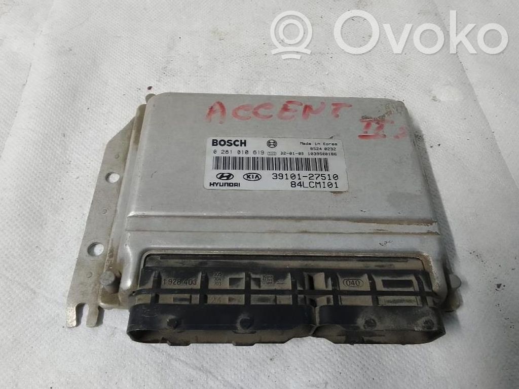 Engine control unit/module   0281010619,3910127510