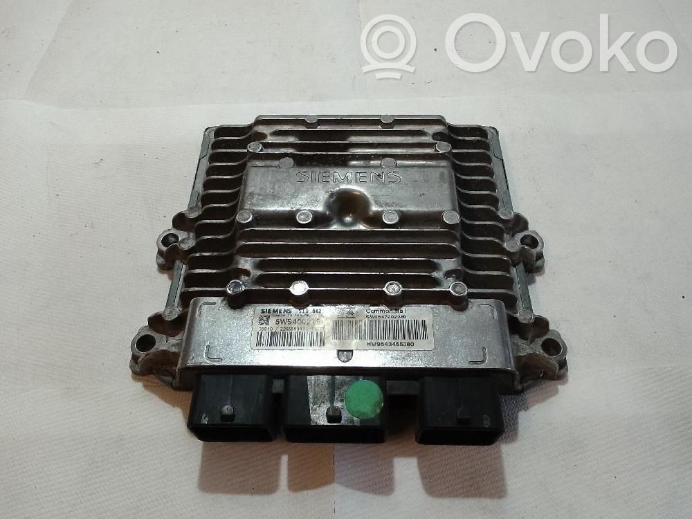 Engine control unit/module   5WS40021FT,SW9647202380