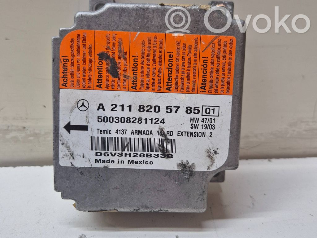 Mercedes-Benz E W211 Airbag control unit/module 