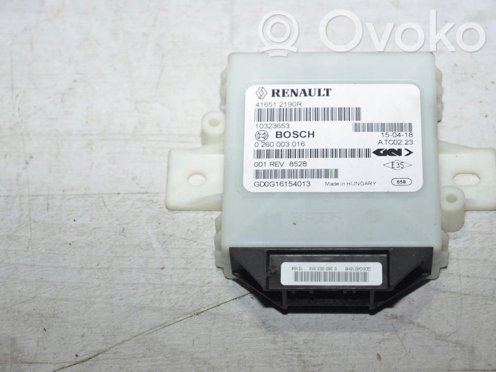 Dacia Duster Other control units/modules 
