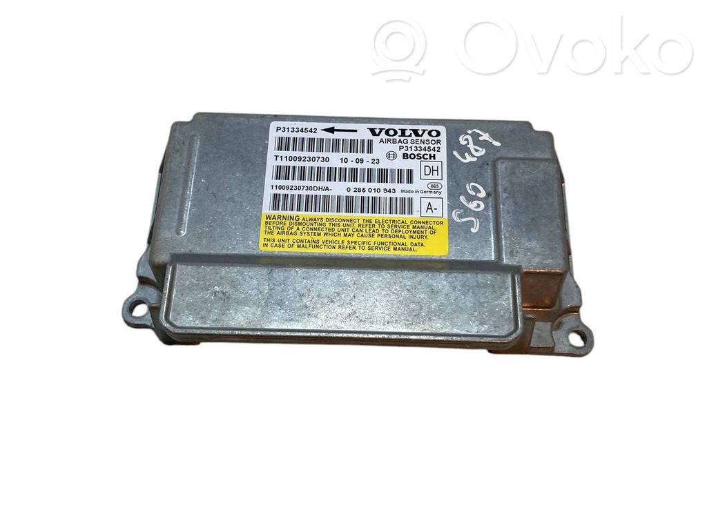 Volvo V60 Airbag control unit/module 