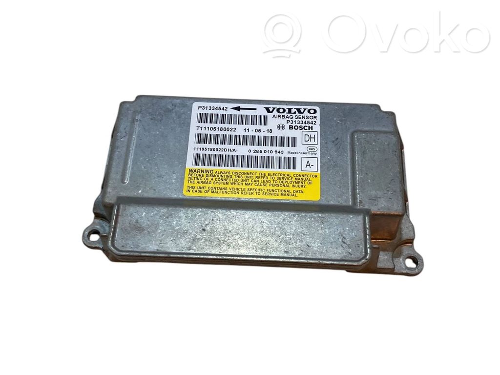 Volvo V60 Airbag control unit/module 