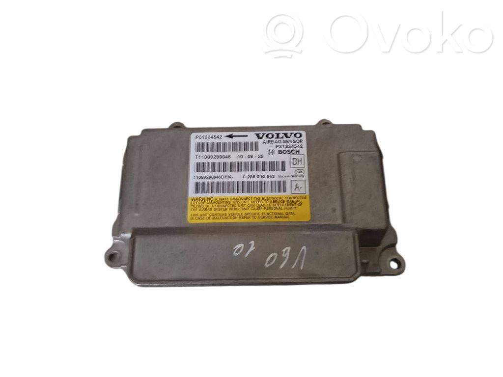 Volvo V60 Airbag control unit/module 