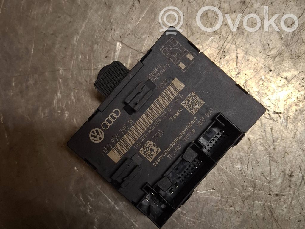 Unité de commande module de porte   4F0959795M,8K0959795B