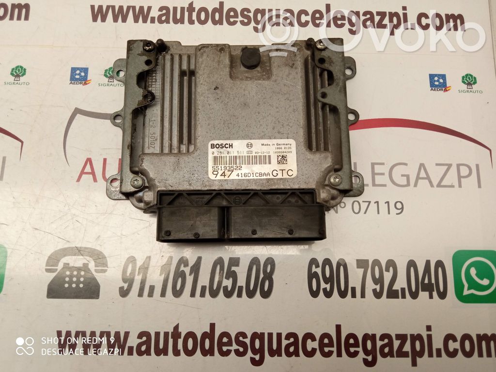 Alfa Romeo GT Engine control unit/module 