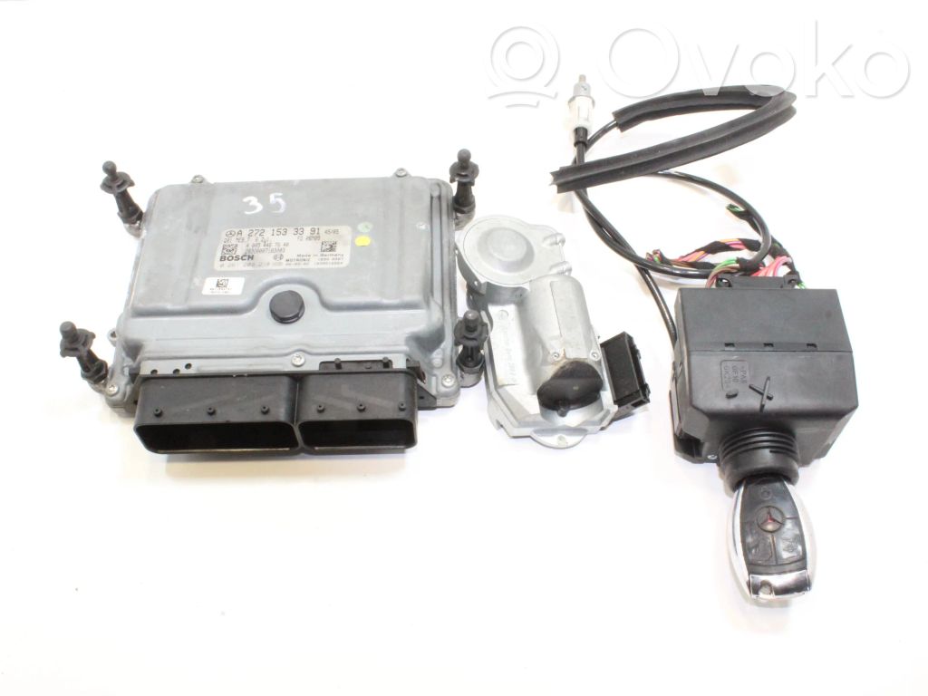 Mercedes-Benz CLK A209 C209 Engine ECU kit and lock set 