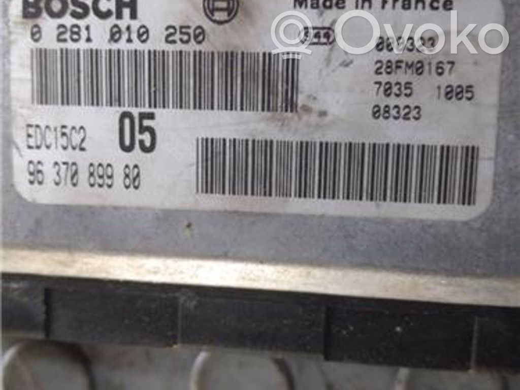 Engine control unit/module ECU   9637089980,281010250