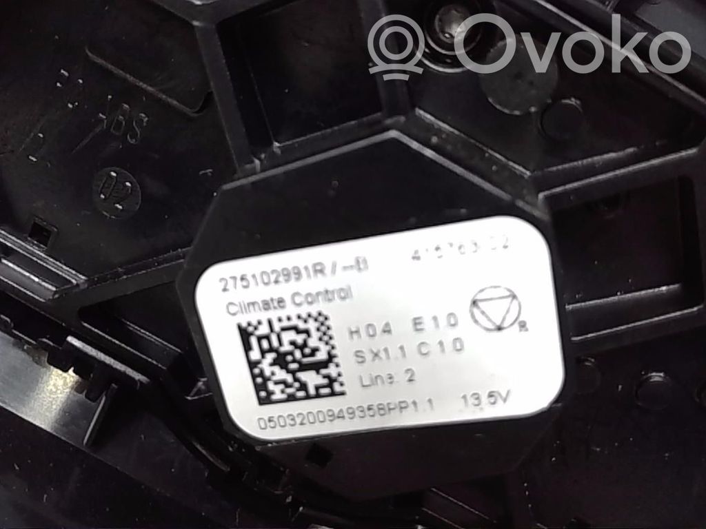 Renault Zoe Climate control unit 