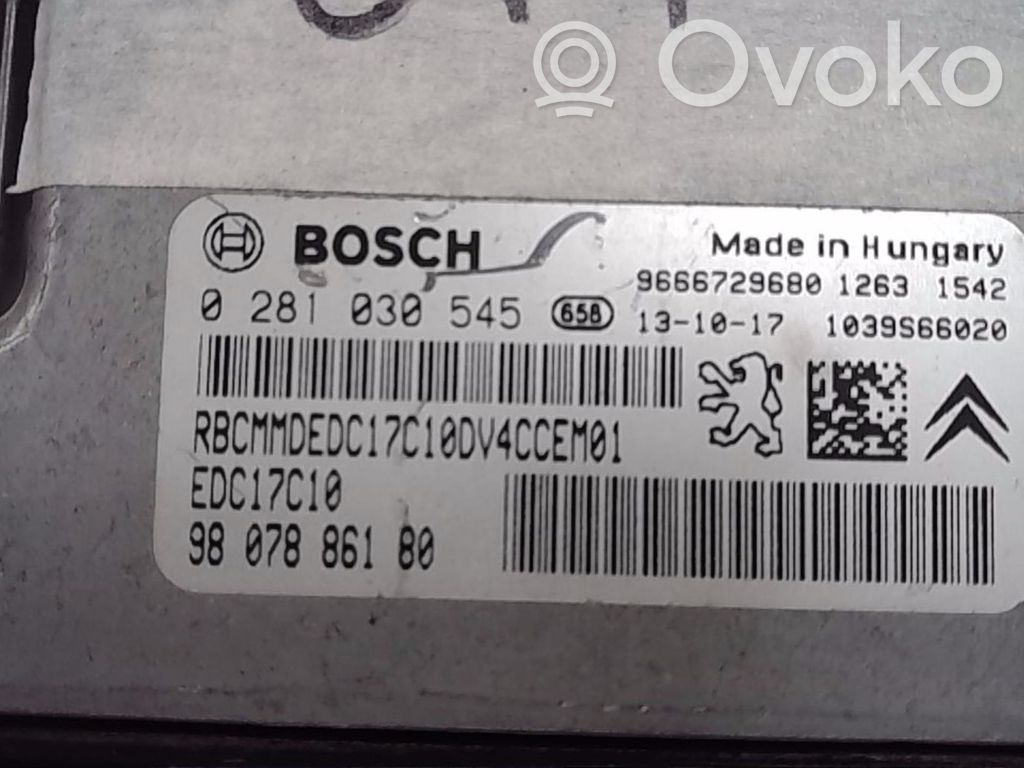 Peugeot 208 I Engine control unit/module 