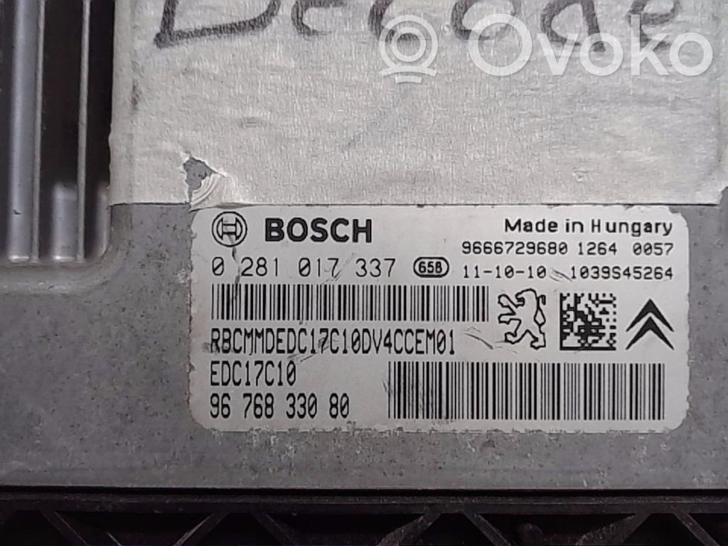 Citroen C3 Engine control unit/module 