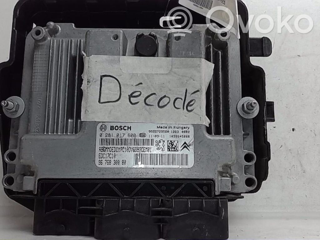 Citroen DS3 Engine control unit/module 
