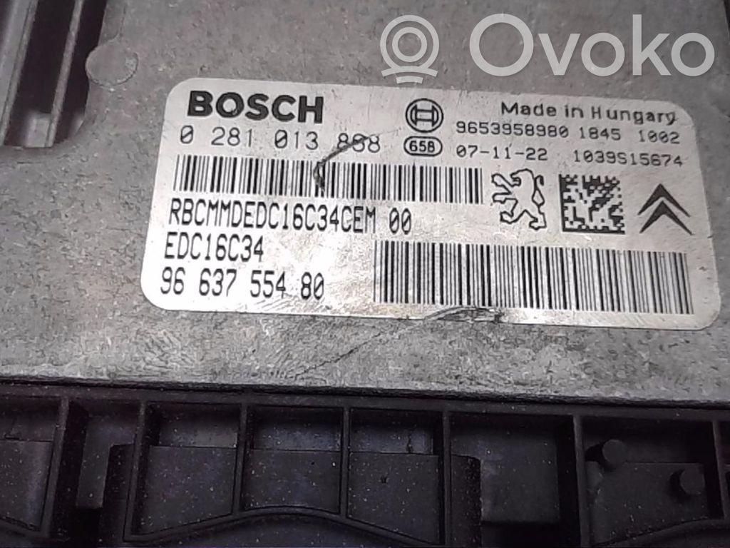 Peugeot 207 Engine control unit/module 