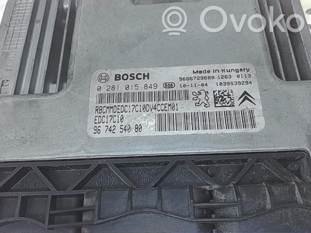 Peugeot 207 Engine control unit/module 