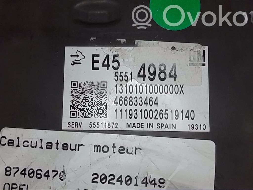 Opel Astra K Engine control unit/module 