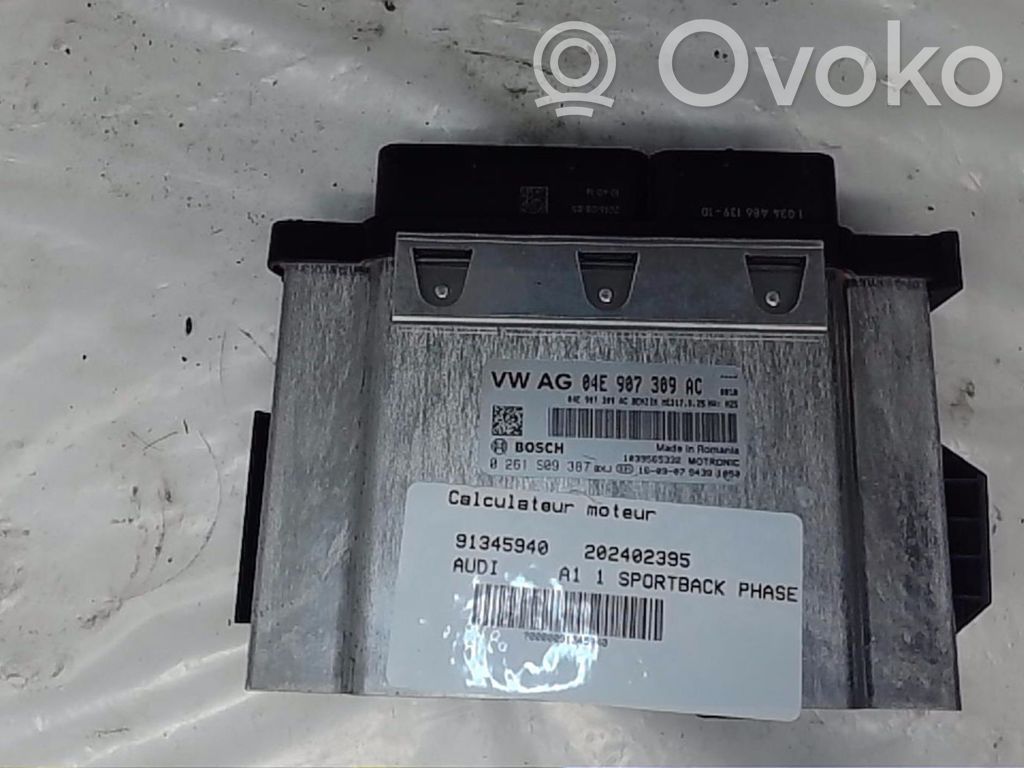 Audi A1 Unidad de control/módulo del motor 