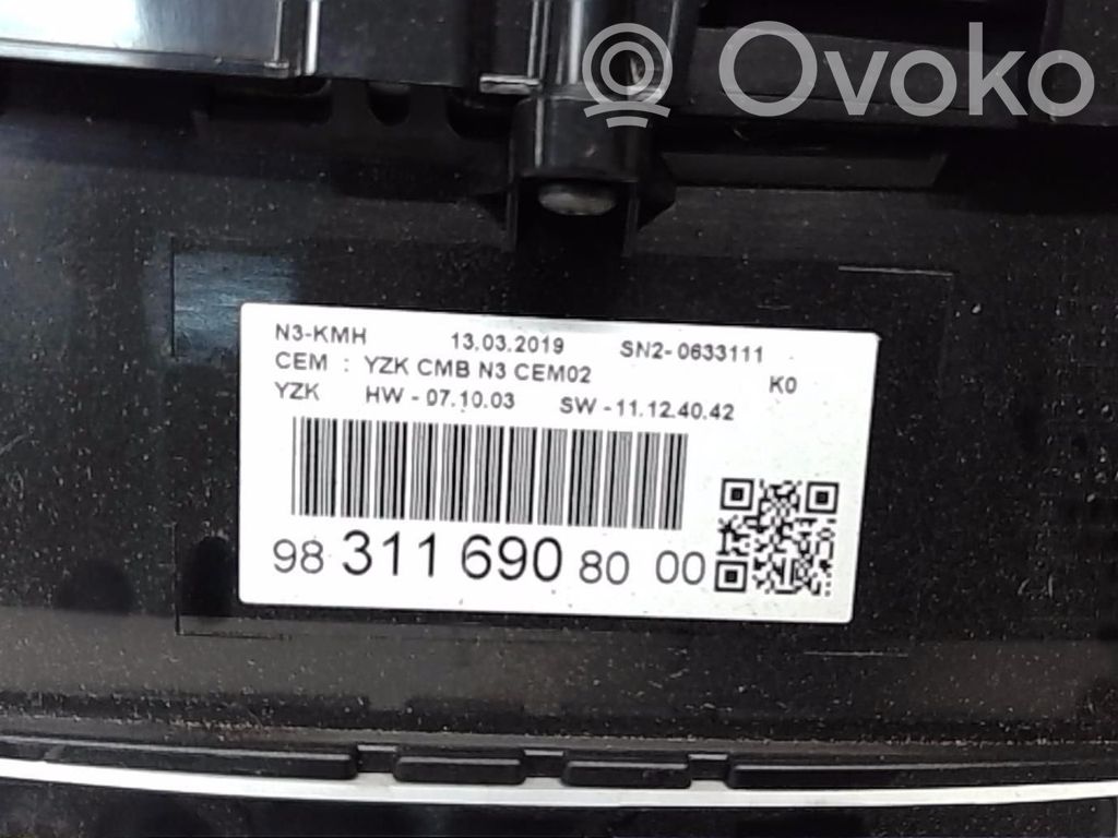 Citroen Jumpy Speedometer (instrument cluster) 