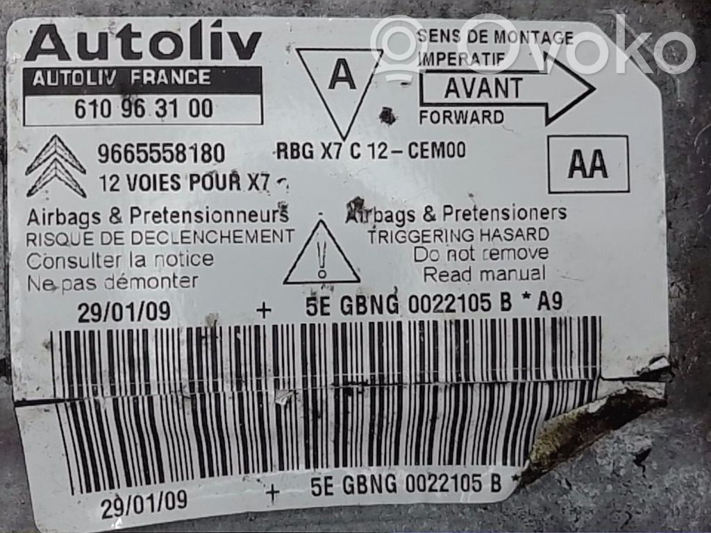 Citroen C5 Airbag control unit/module 