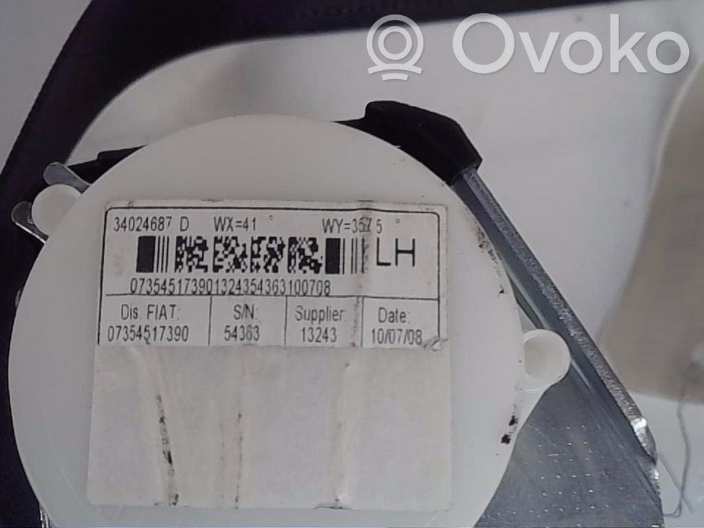 Fiat 500 Cinturón trasero 