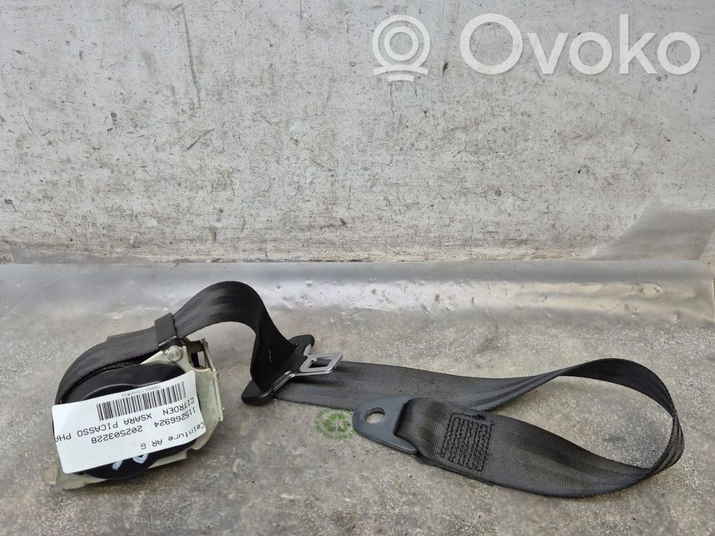 Citroen Xsara Picasso Pas bezpieczeństwa fotela tylnego 