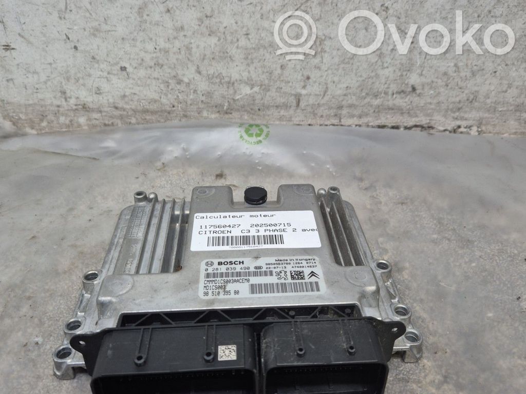 Citroen C3 Engine control unit/module 