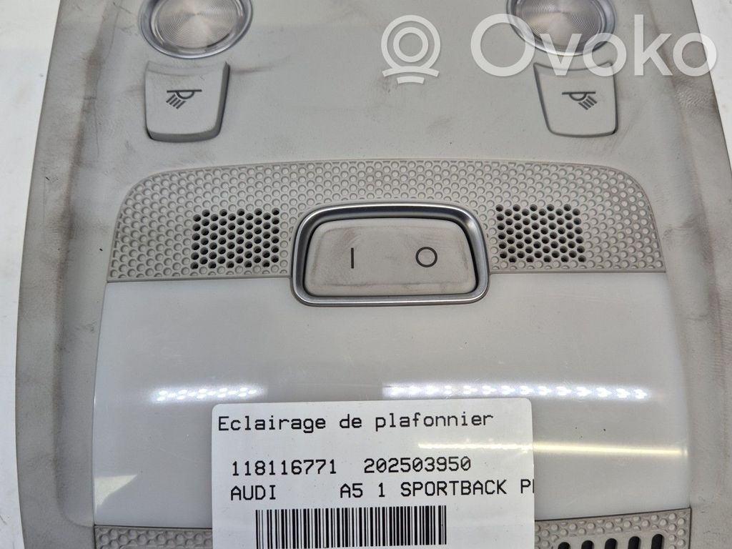Audi A5 Sportback 8TA Etuistuimen valo 