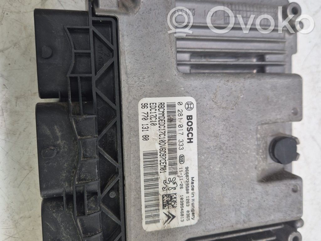 Peugeot 207 Engine control unit/module 