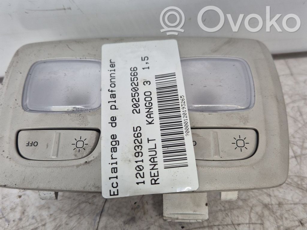 Renault Kangoo III Światło fotela przedniego 