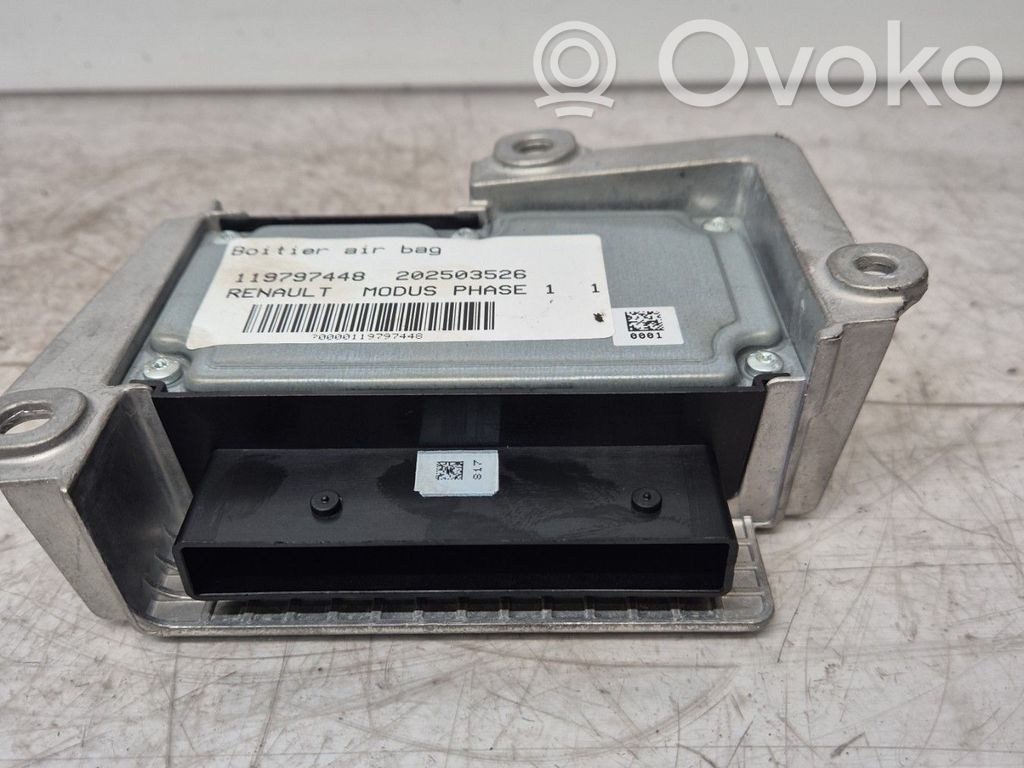 Renault Modus Airbag control unit/module 