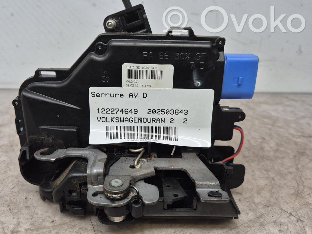 Volkswagen Touran II Încuietoare ușă față