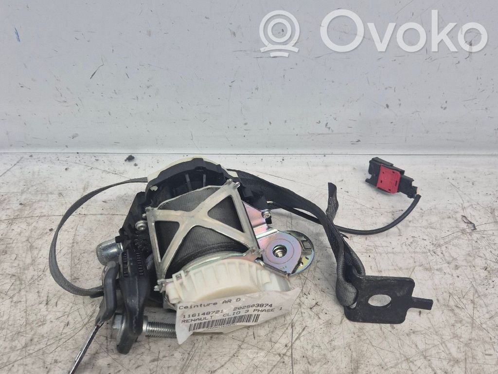 Renault Clio III Cinturón trasero 