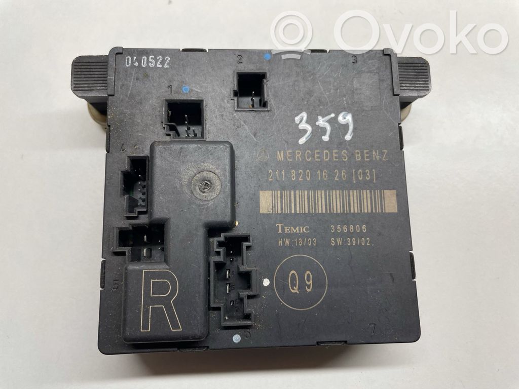 Mercedes-Benz E W211 Reducing agents exhaust control unit 
