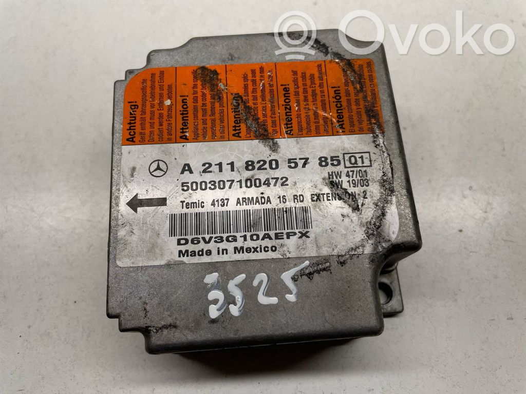Mercedes-Benz E W211 Airbag control unit/module 