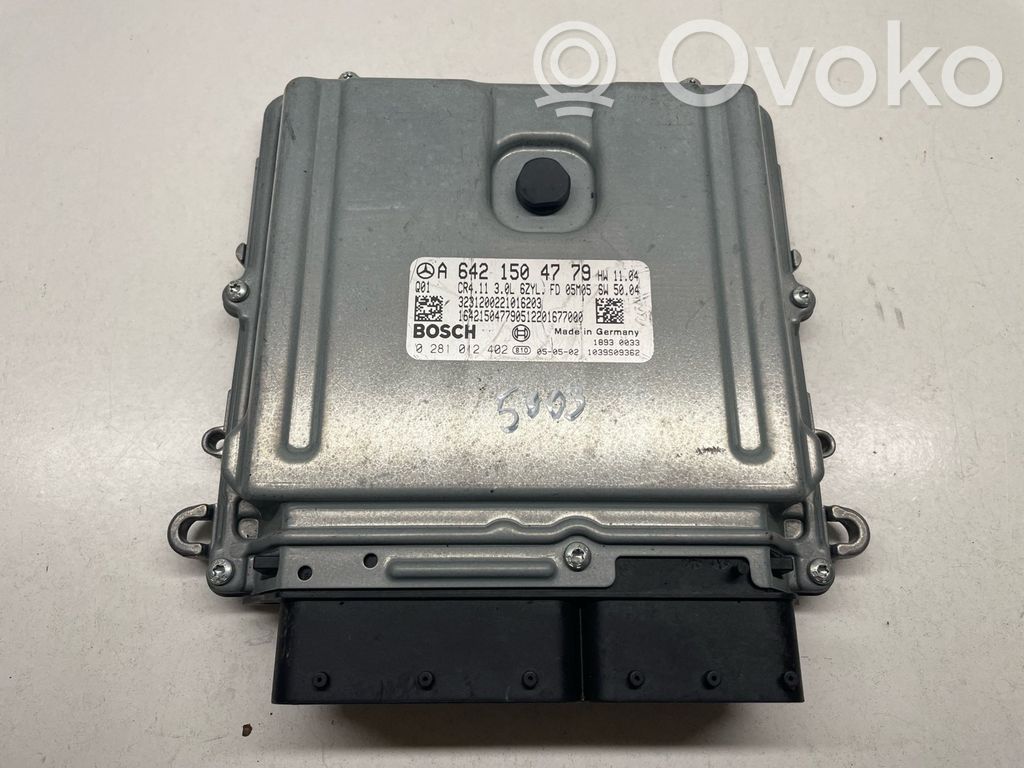 Engine control unit/module   0281012402,A6421504779,6421504779