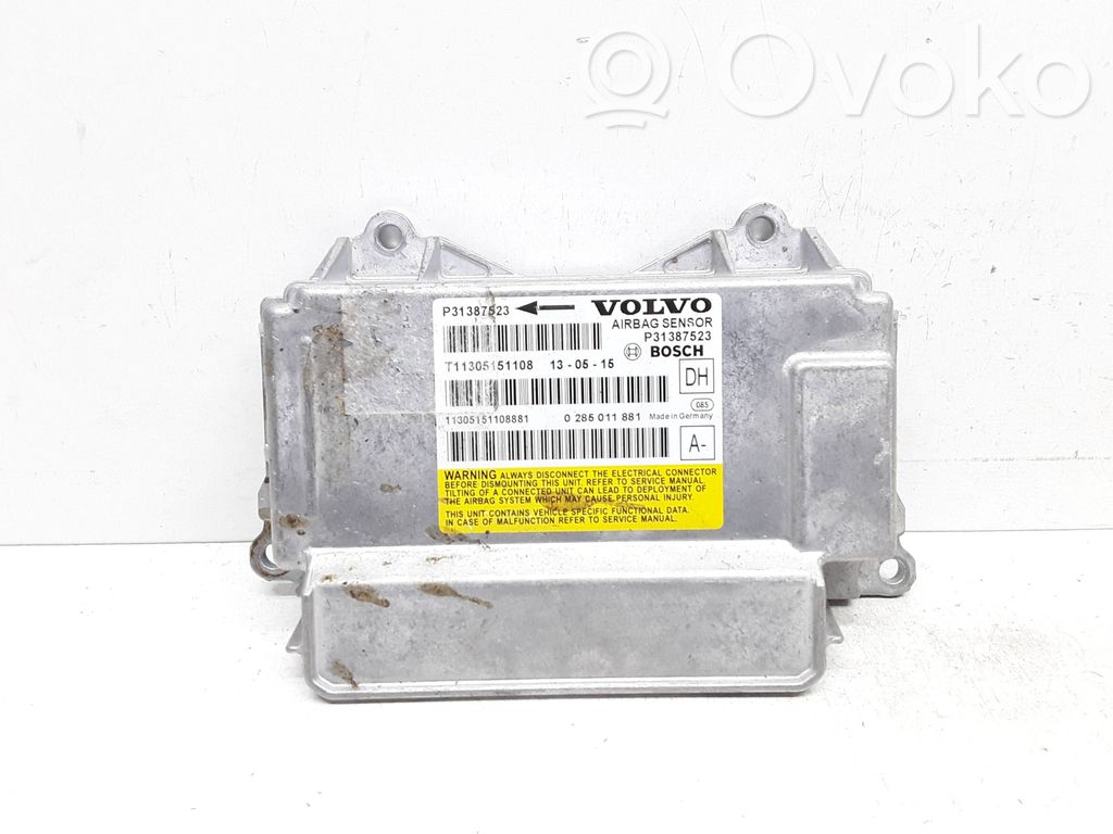 Airbag control unit/module   31387523,0285011881