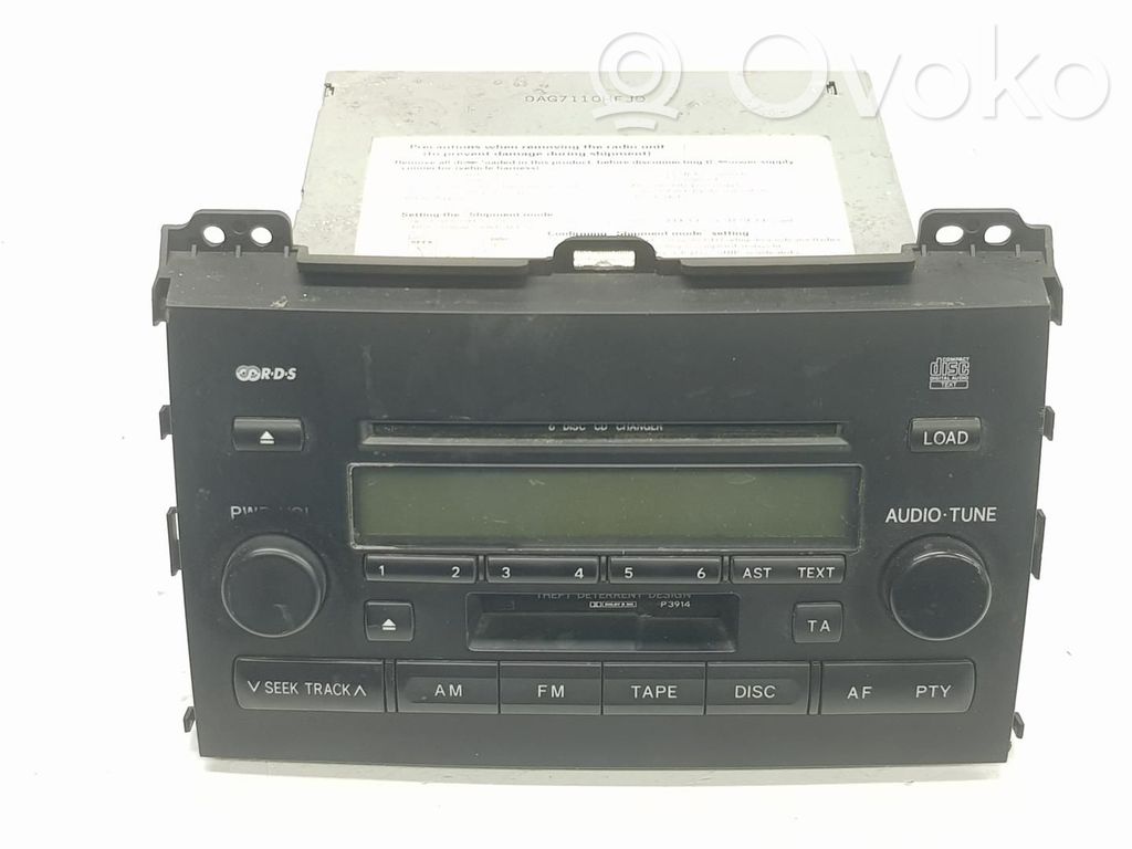 Toyota Land Cruiser (J120) Panel / Radioodtwarzacz CD/DVD/GPS 