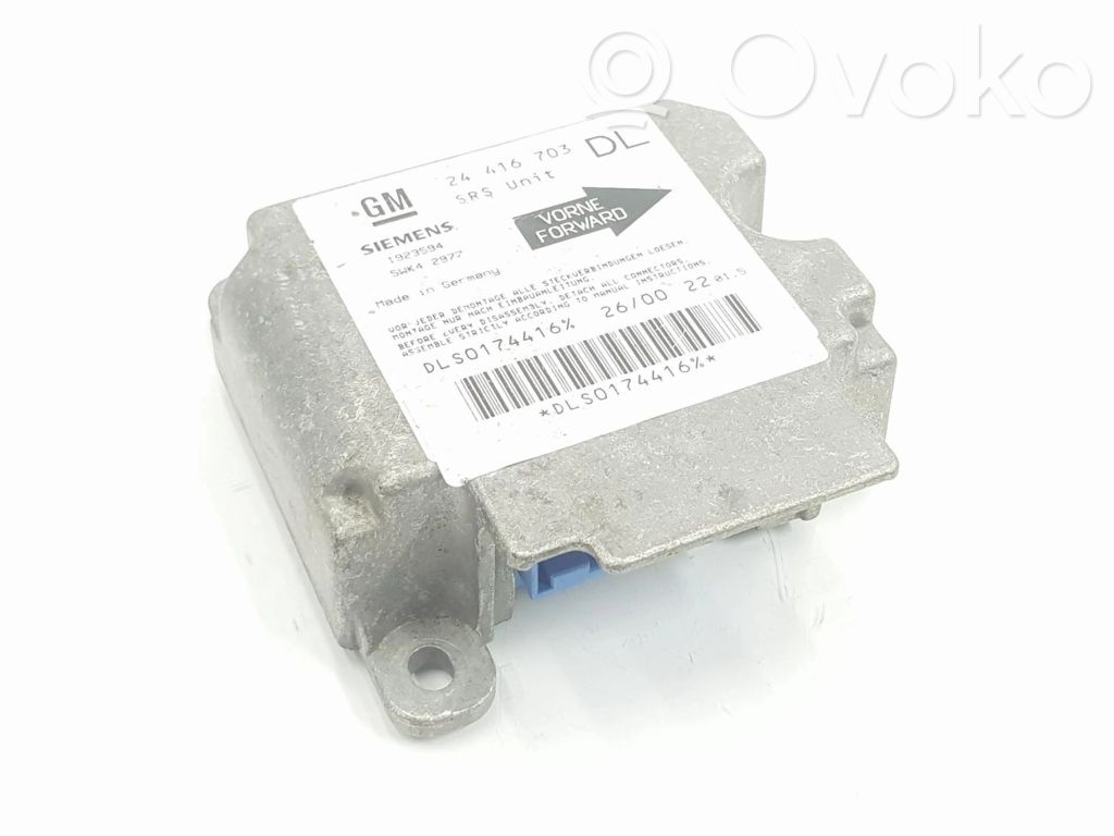 Opel Astra G Sterownik / Moduł Airbag 