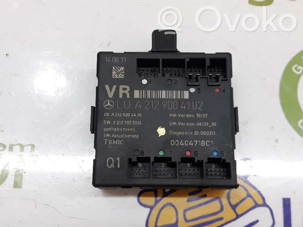 Mercedes-Benz C W204 Door central lock control unit/module 