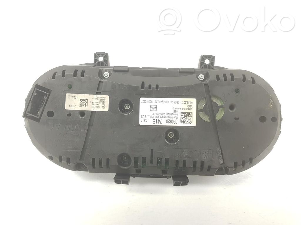 Seat Leon (5F) Speedometer (instrument cluster) 