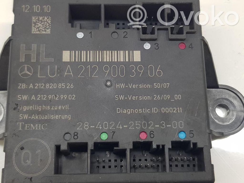 Mercedes-Benz E W212 Autres unités de commande / modules
