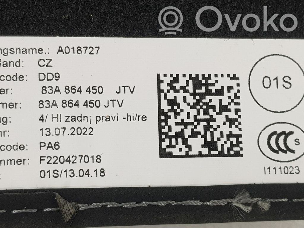 Audi Q3 F3 Zestaw dywaników samochodowych 