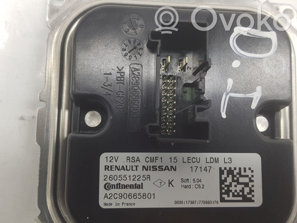 Unité de commande / module Xénon   260551225R,260551225R,260556623R