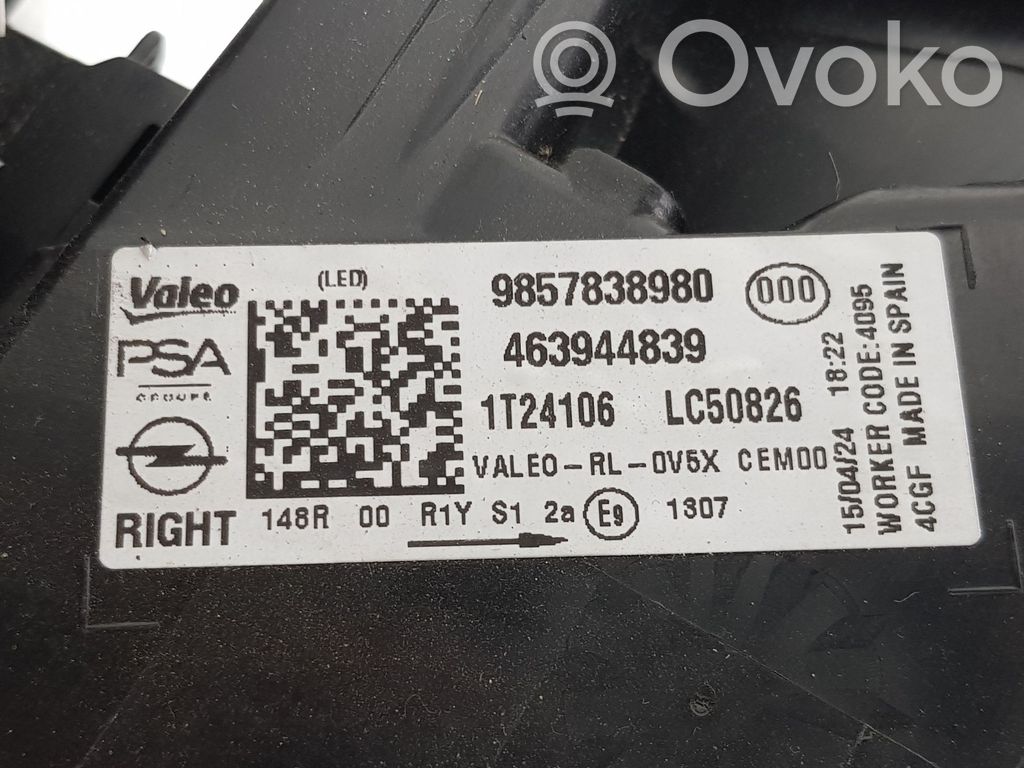 Opel Astra L Lampă spate în caroserie 
