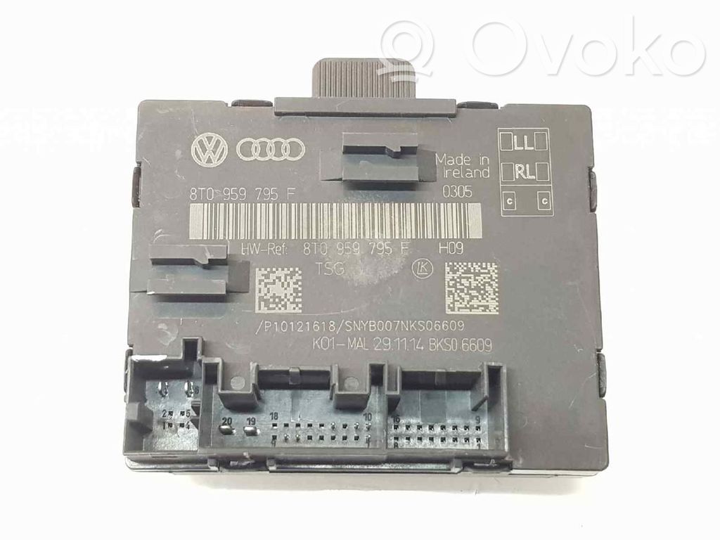 Audi A5 Sportback 8TA Unidad de control/módulo del bloqueo de puertas 