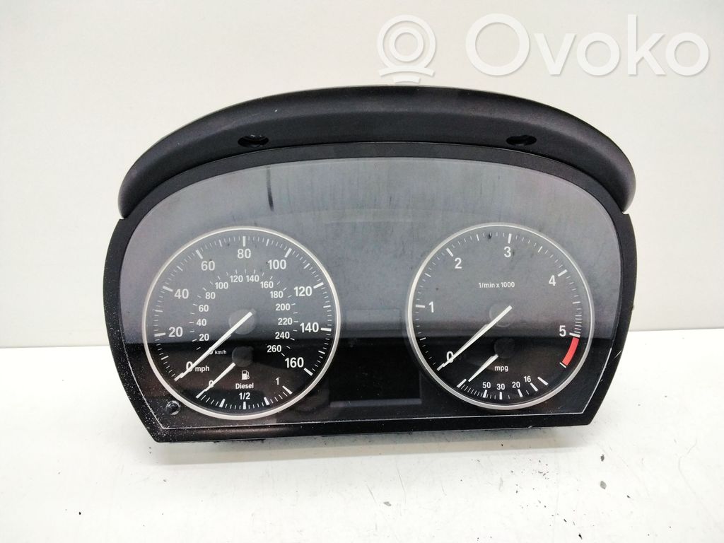 BMW 3 E90 E91 Spidometrs (instrumentu panelī) 