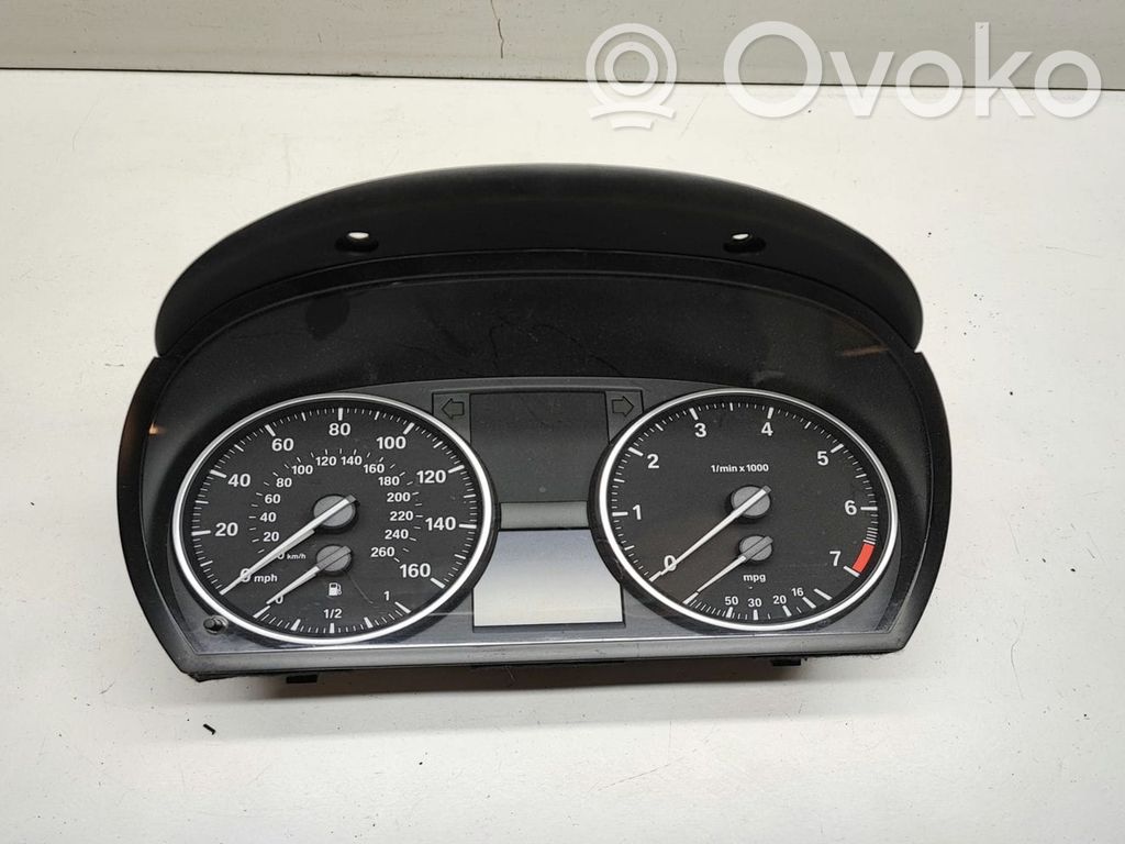 BMW 3 E90 E91 Spidometrs (instrumentu panelī) 