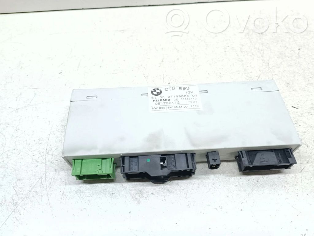 BMW 3 E92 E93 Avoauton katon ohjausyksikkö 