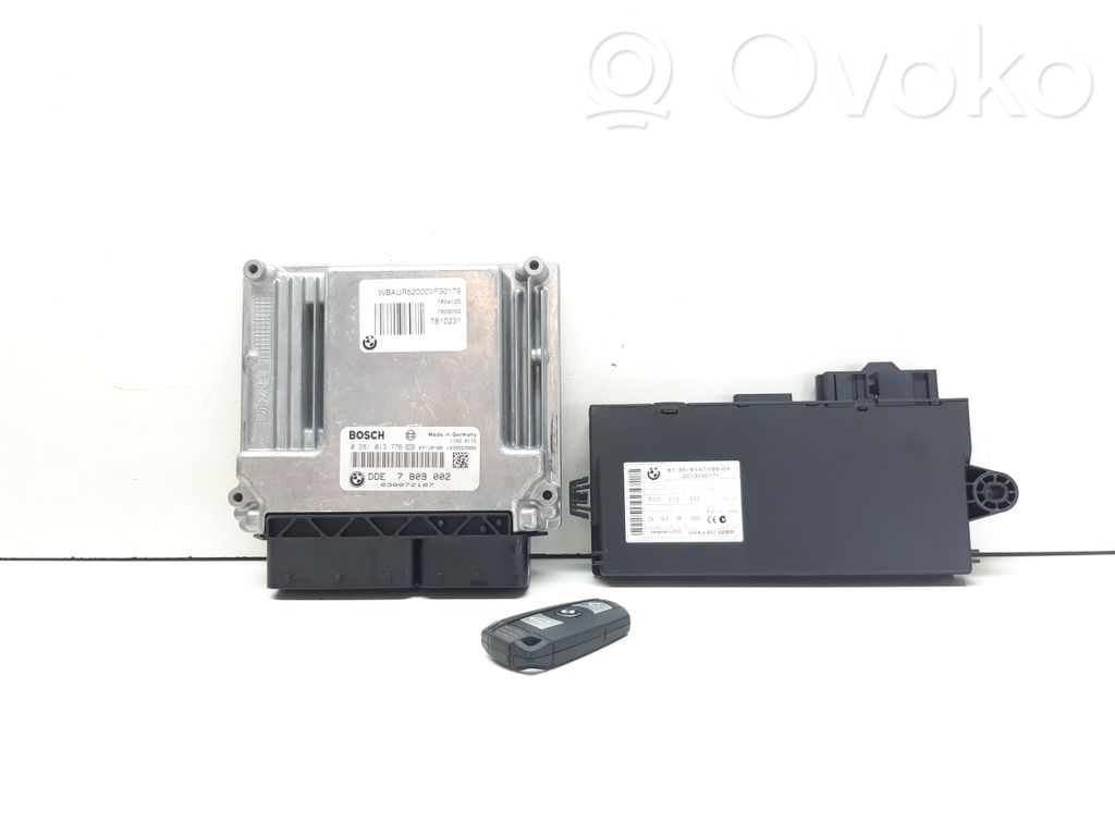 BMW 1 E82 E88 Juego de cerradura y set ECU del motor 